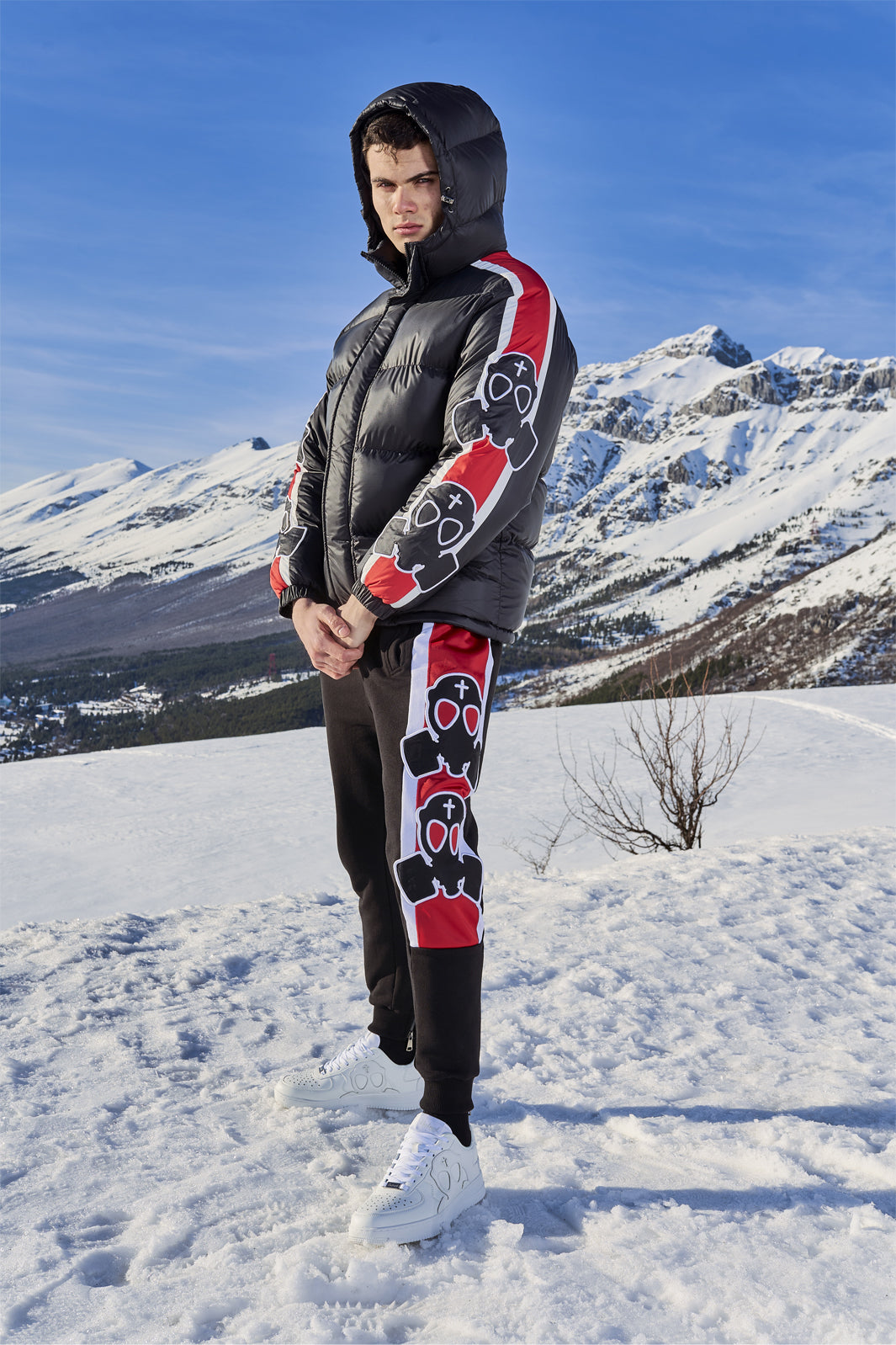 BOMBER RICAMO LOGHI MASK
