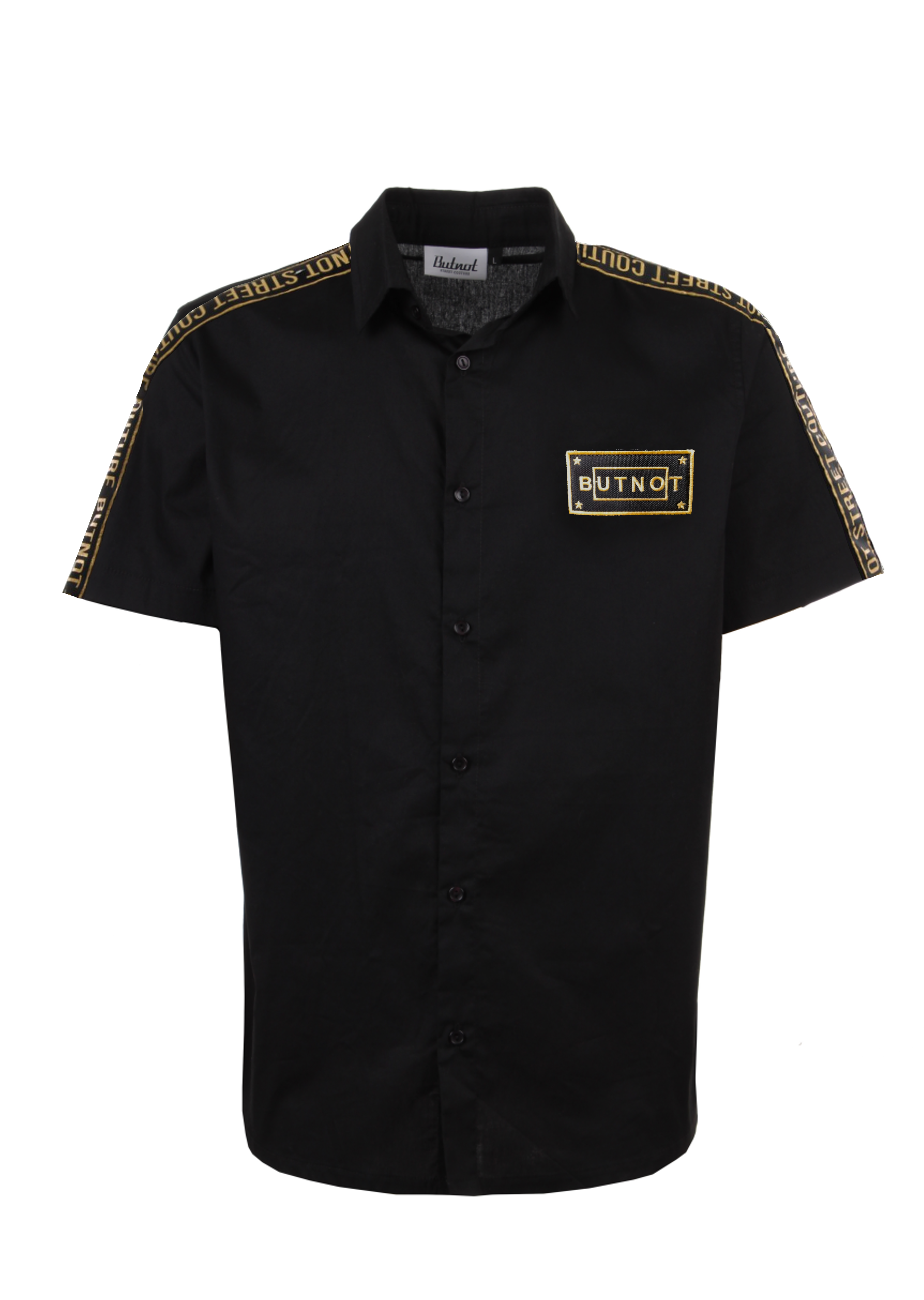 CAMICIA PATCH E BANDA ORO
