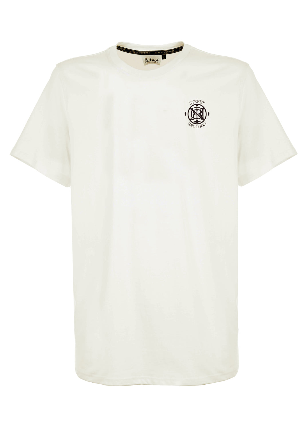 T-SHIRT RICAMO CERCHIO LATO CUORE