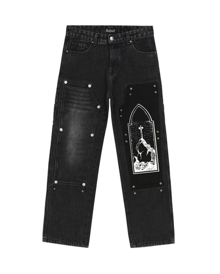 JEANS DENIM PRAY TRUST WAIT