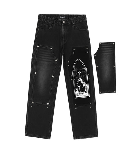 JEANS DENIM PRAY TRUST WAIT