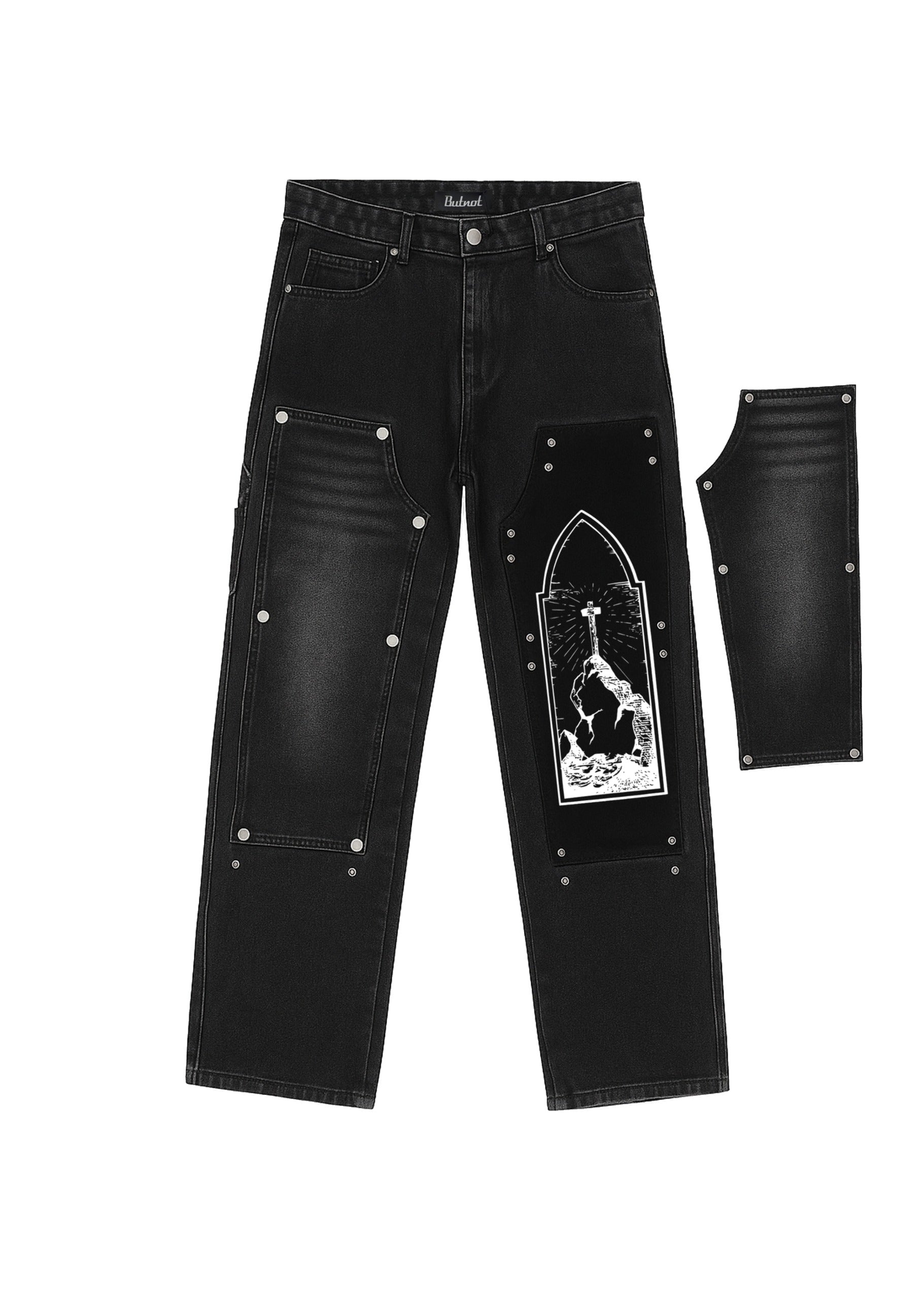 JEANS DENIM PRAY TRUST WAIT