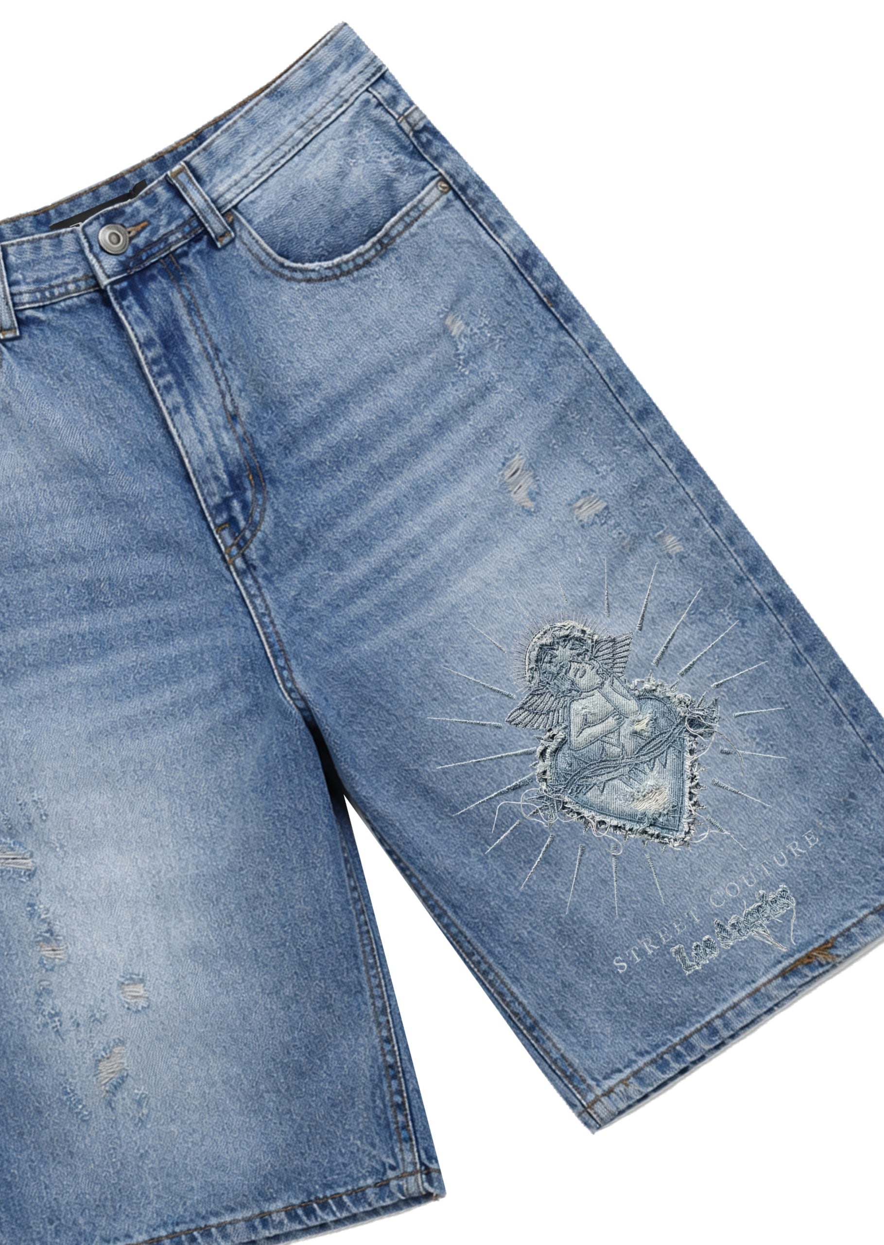 SHORTS BUTNOT RESISTANCE DENIM