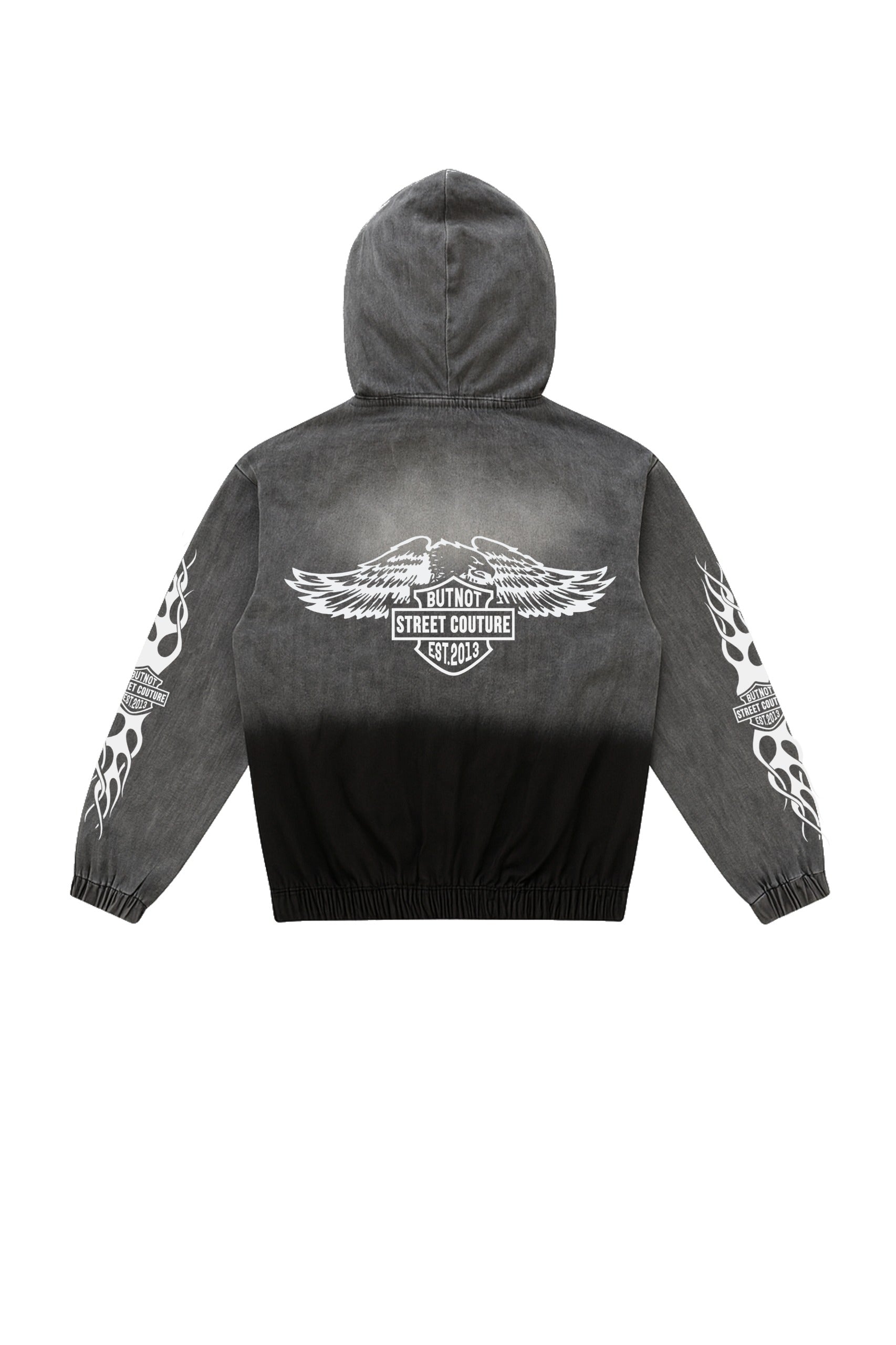 HOODIE BUTNOT ZIP WASHED