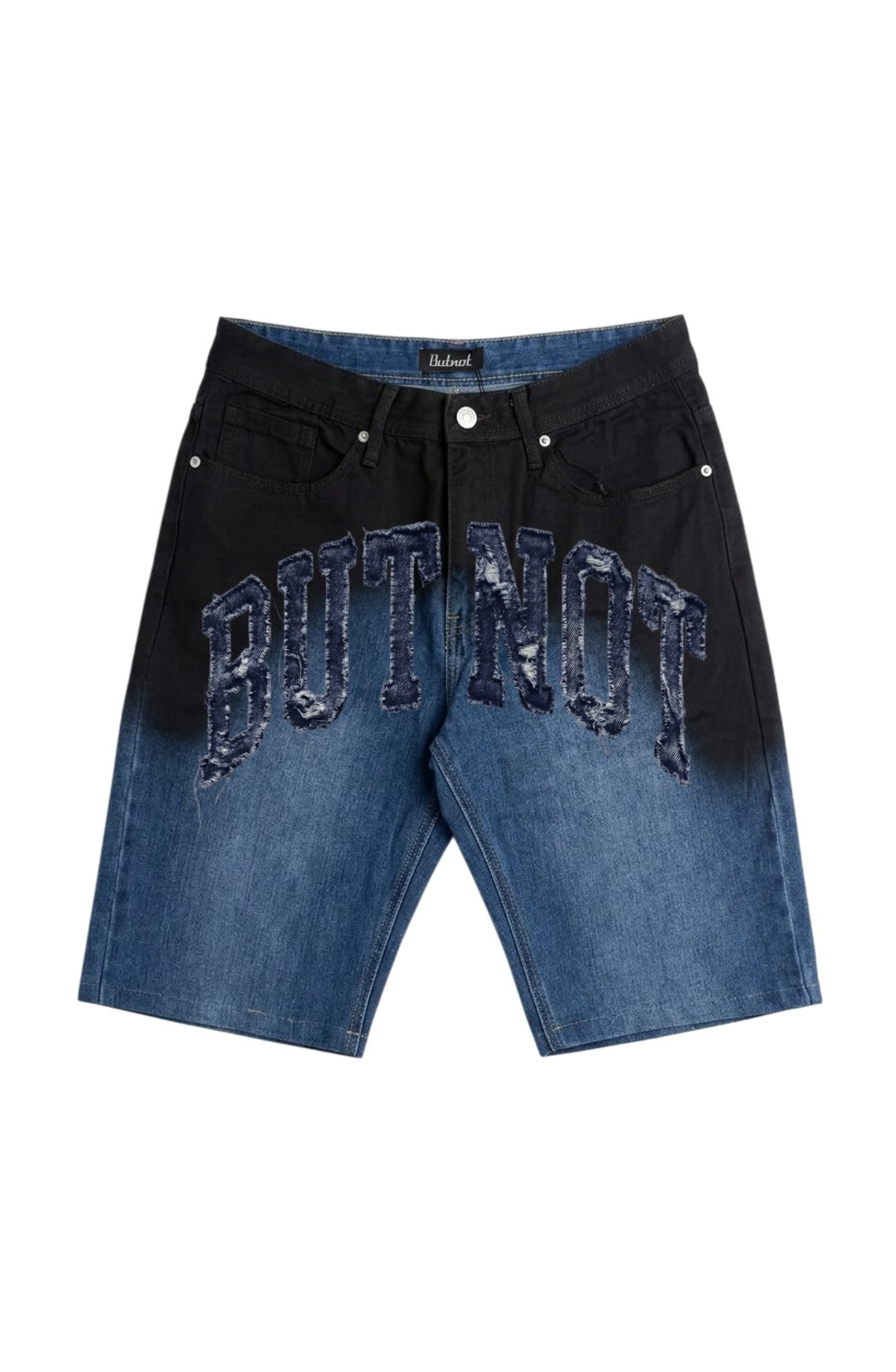 SHORTS DENIM BUTNOT BLACK & BLUE