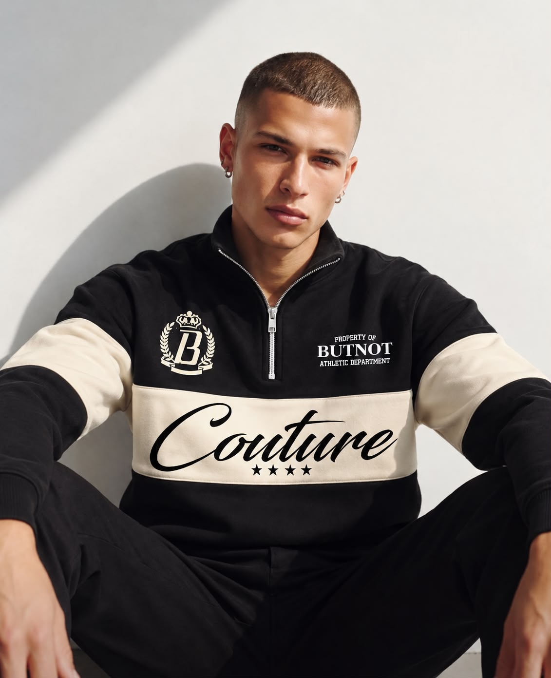 FELPA ZIP BUTNOT COUTURE