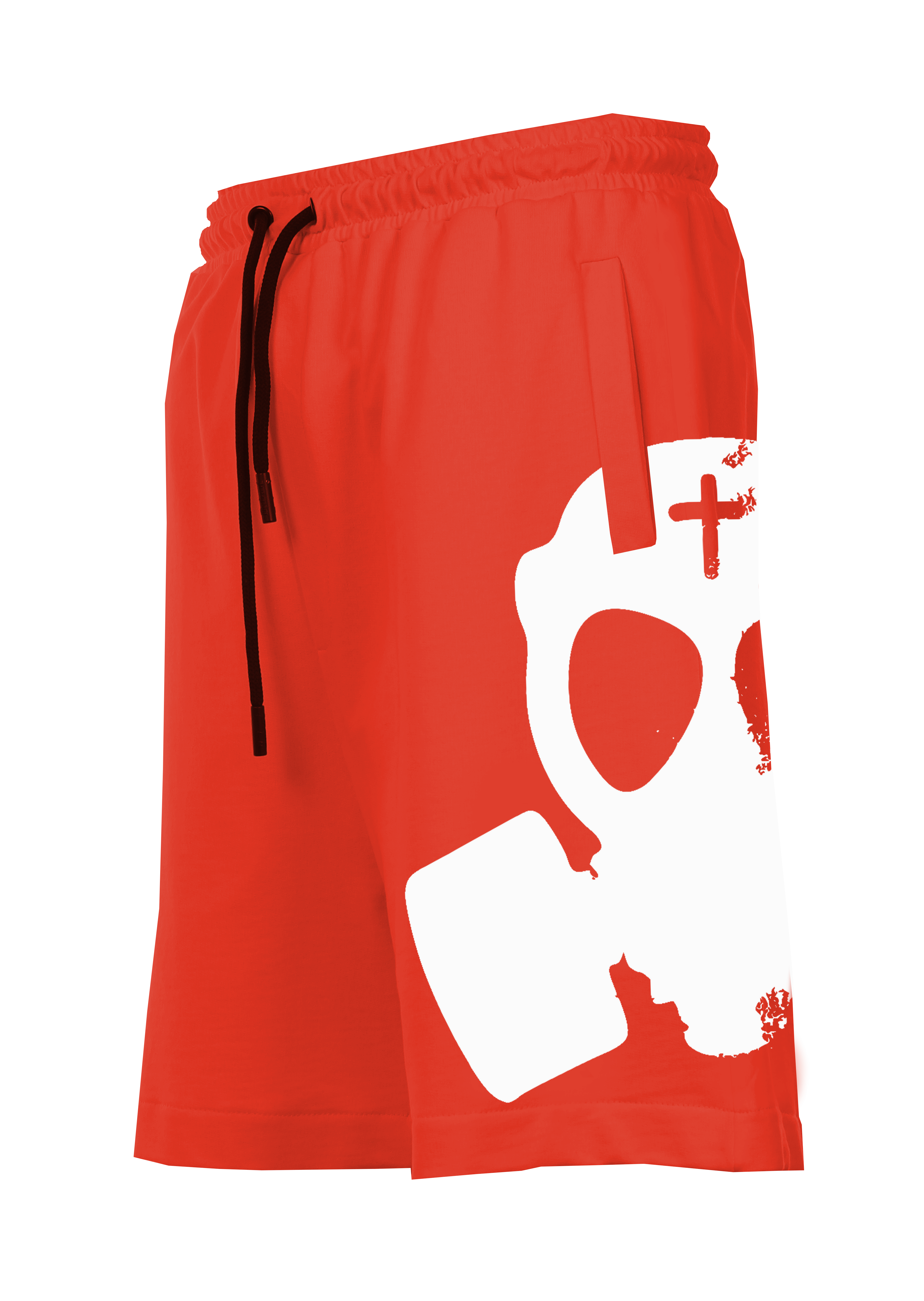 SHORTS BUTNOT LOGO FRANTUMATO