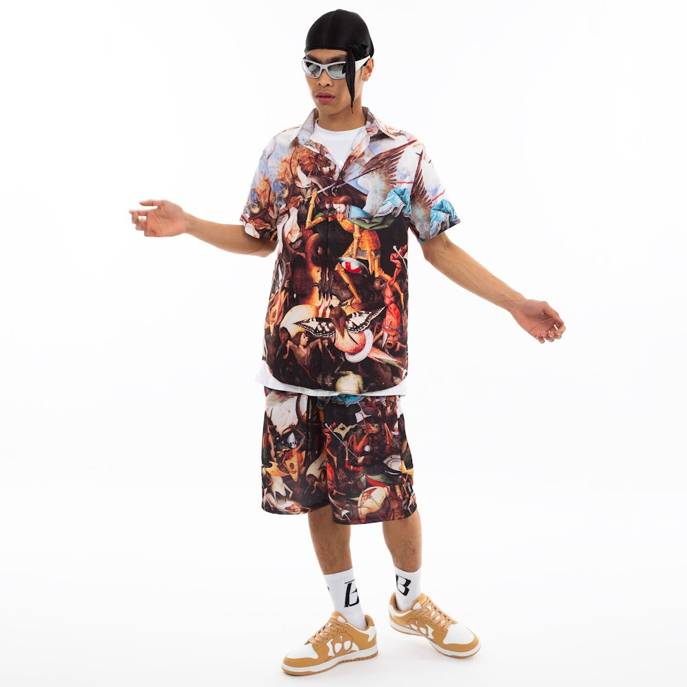 SHORT IMPRIMÉ PEINTURE