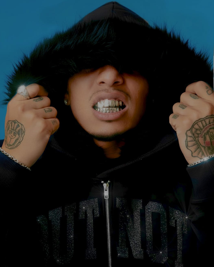 HOODIE BLACK FUR BUTNOT