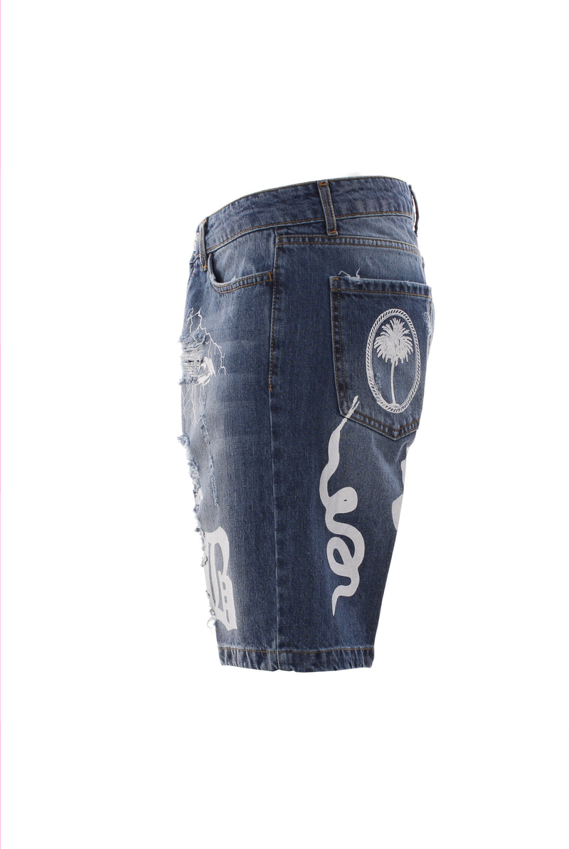 SHORTS JEANS MULTISTAMPA