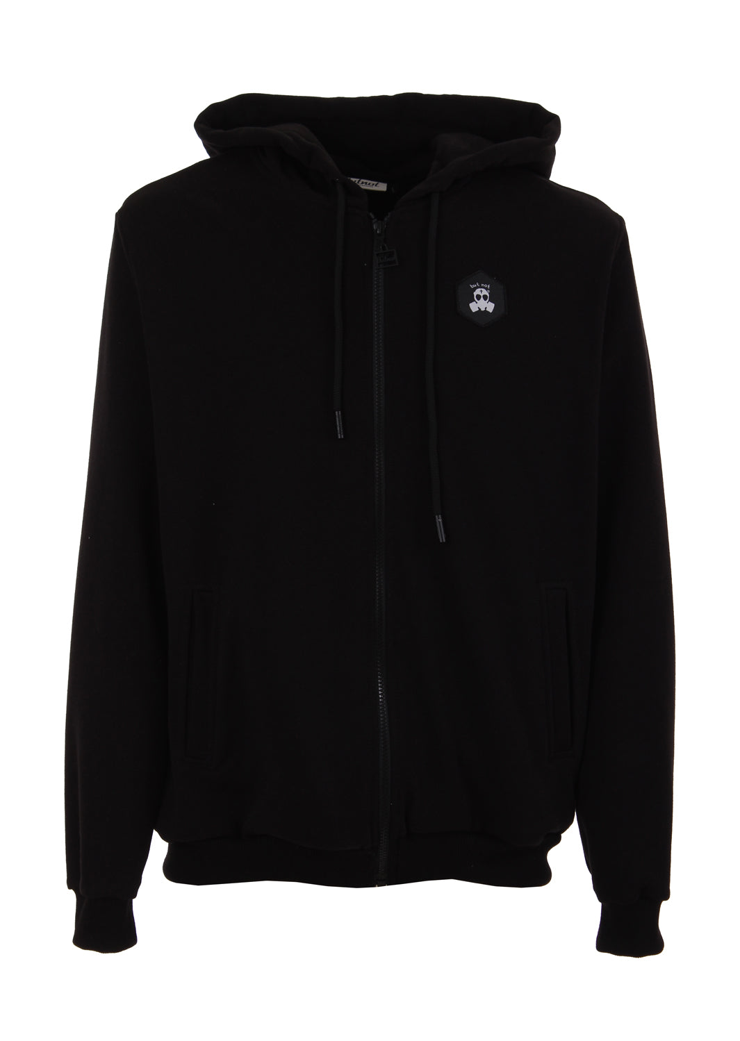 FELPA CON ZIP E PATCH ESAGONALE