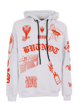 SWEAT À CAPUCHE À IMPRIMÉS MULTIPLES