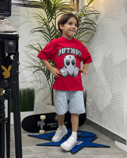 T-SHIRT LOGO PIETRA MASK KIDS