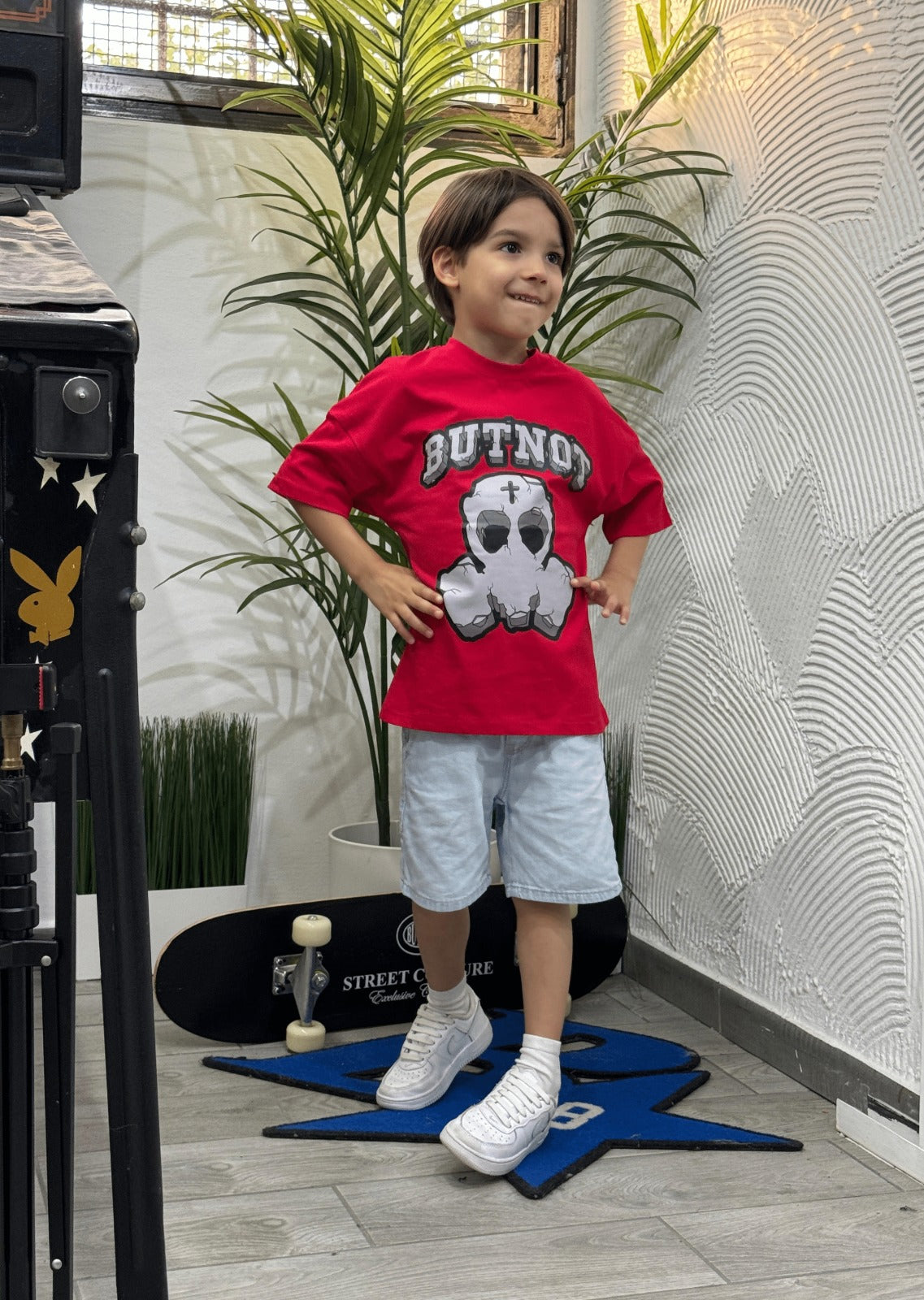 T-SHIRT LOGO PIETRA MASK KIDS