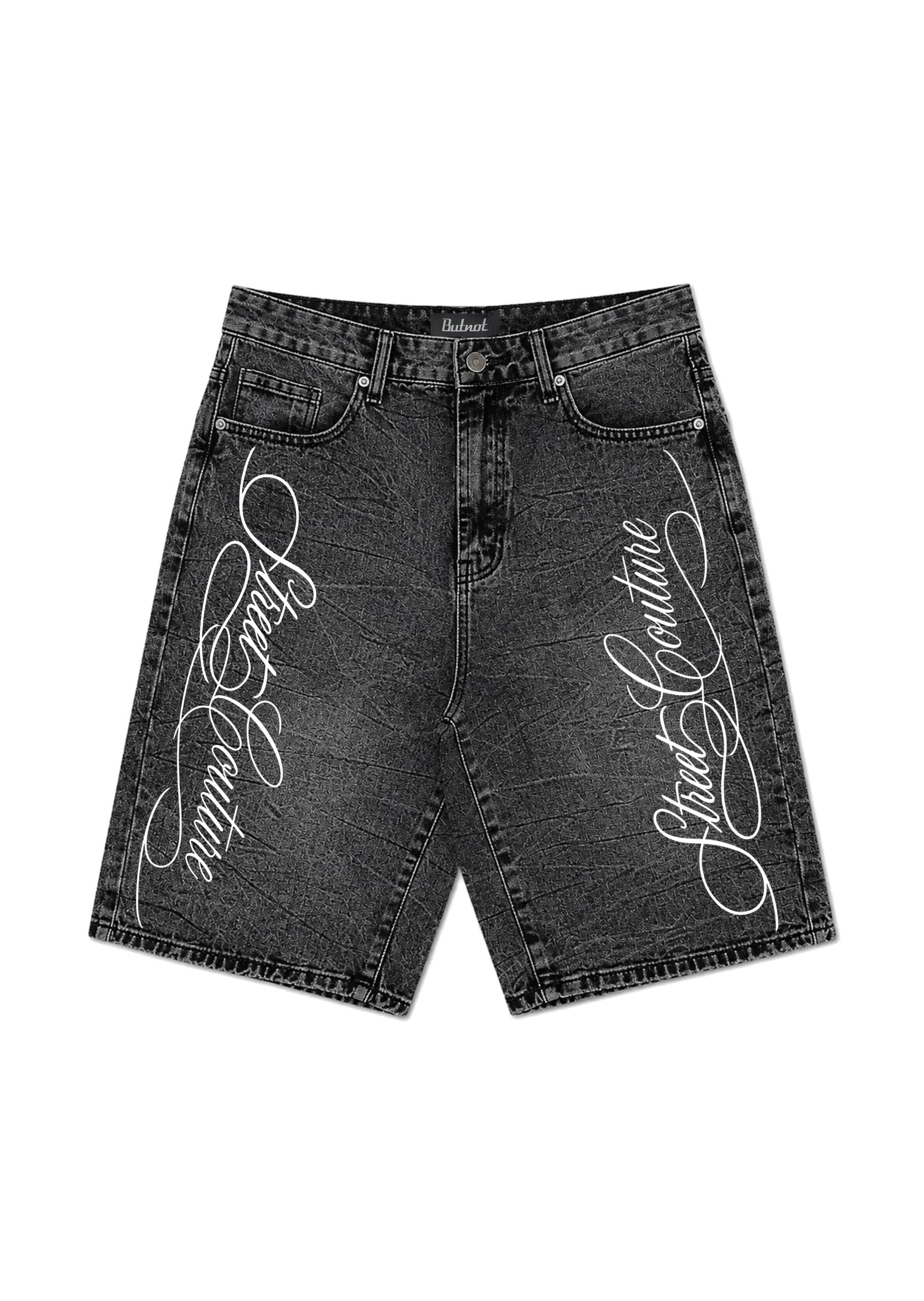SHORTS DENIM GREY BUTNOT STREET COUTURE