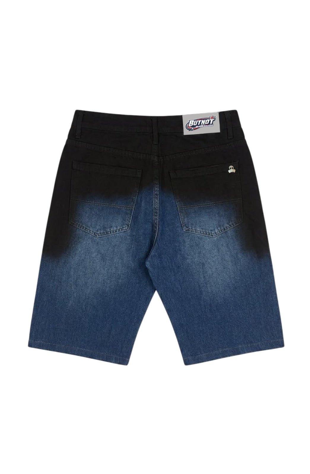 SHORTS DENIM BUTNOT BLACK & BLUE