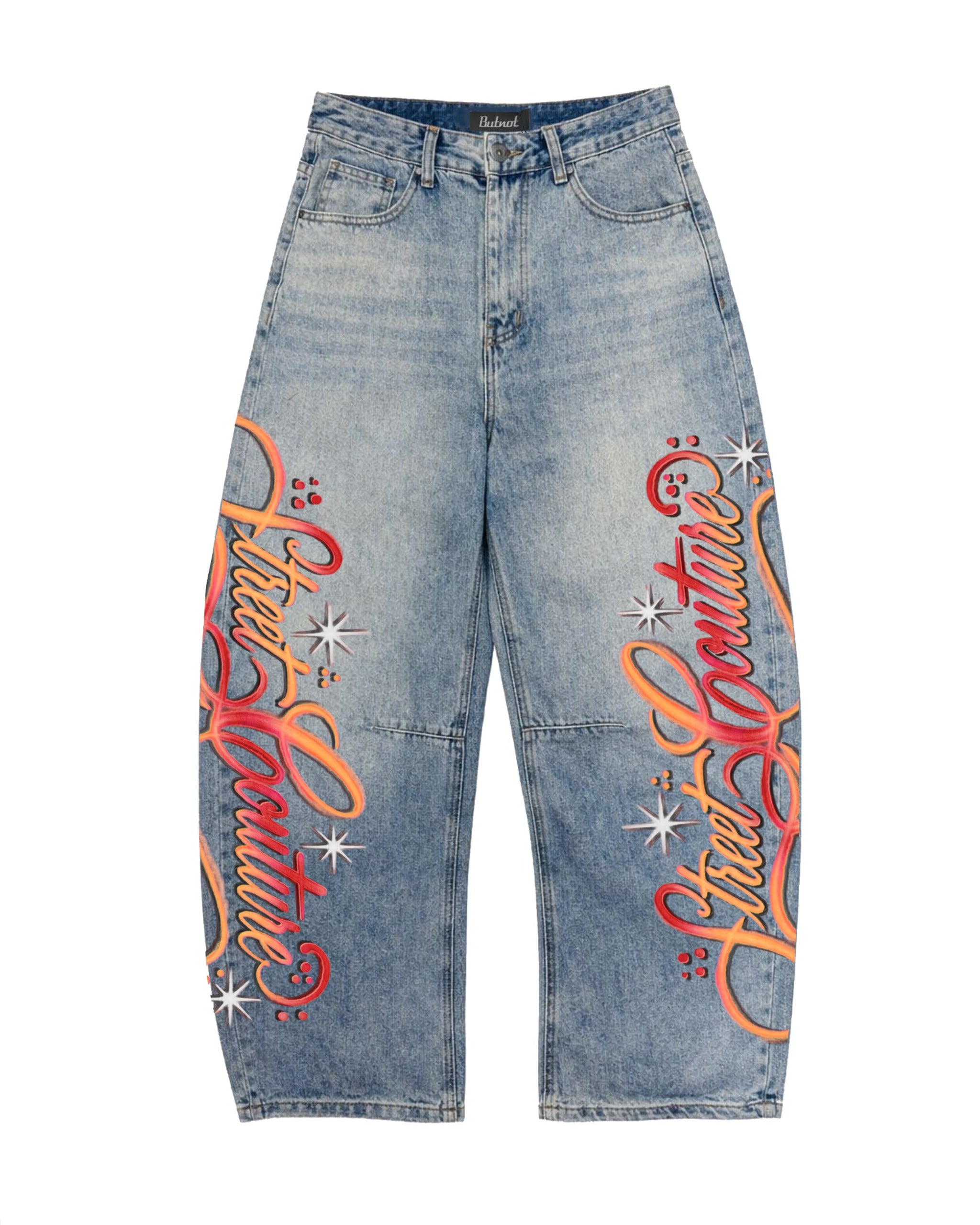 JEANS DENIM BUTNOT AIRBRUSH