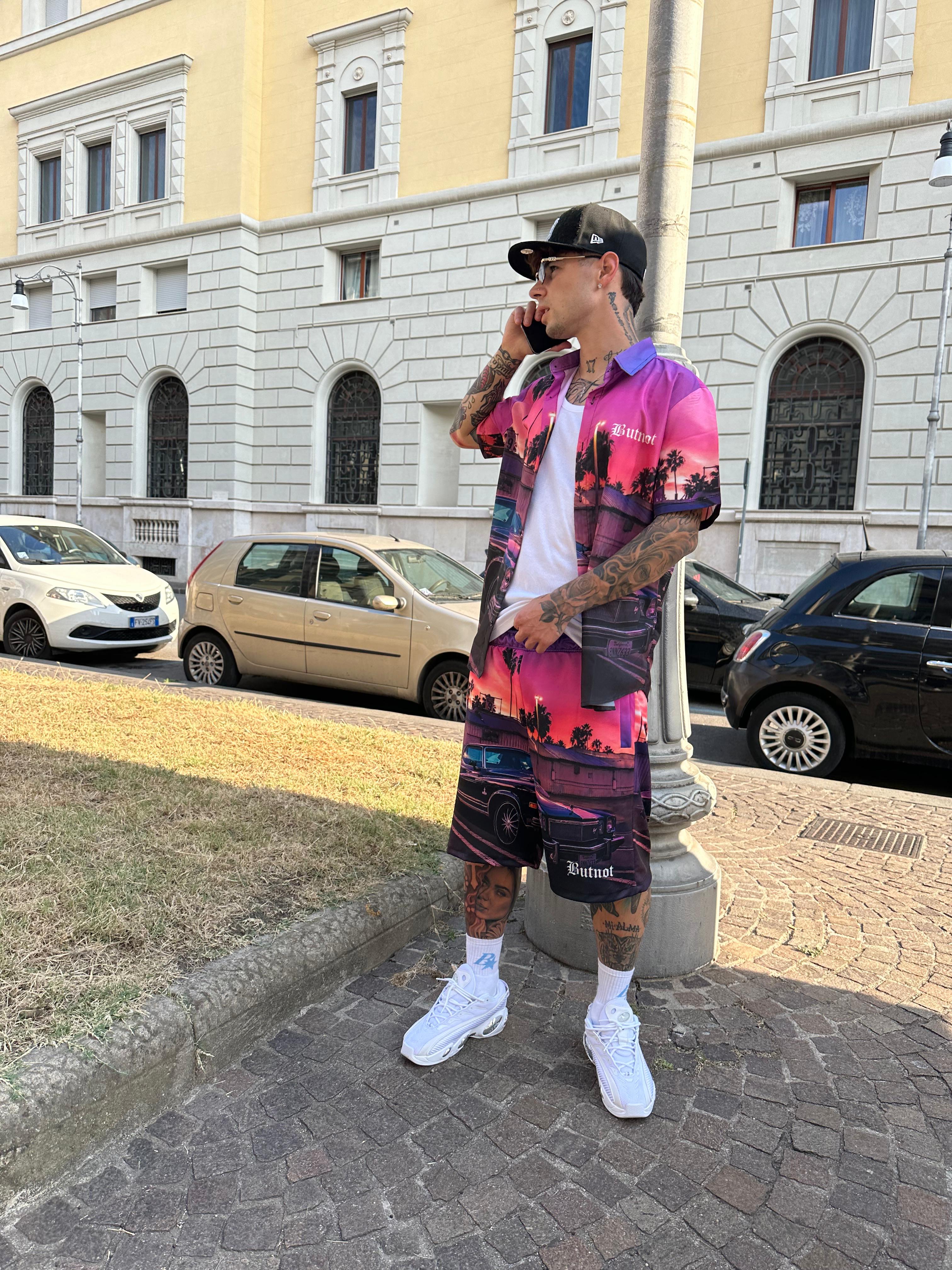 CAMICIA STAMPA PALME