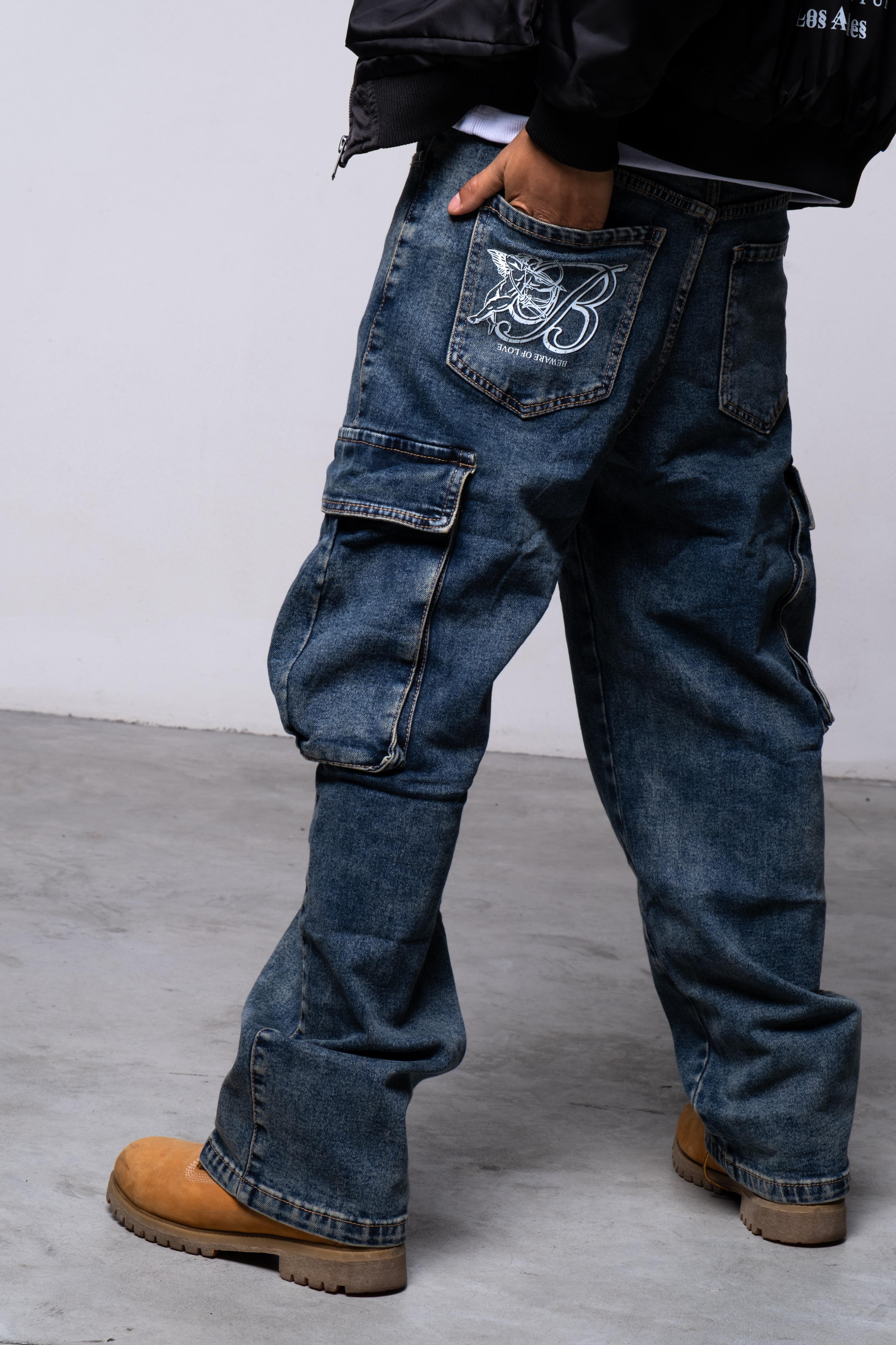 JEANS CARGO ANGEL SABBIATO