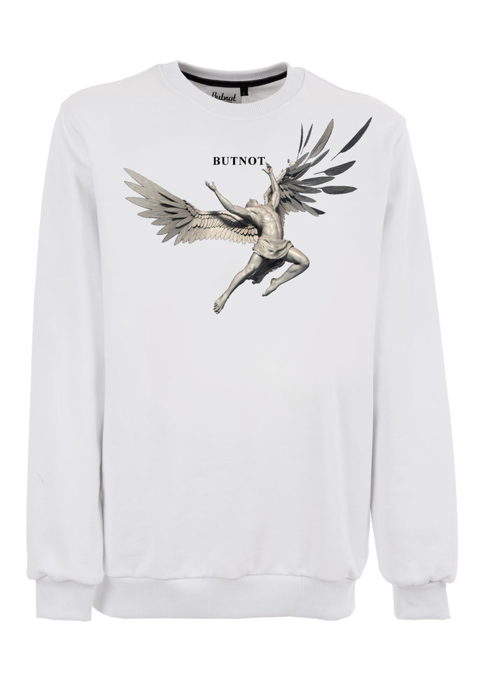 FELPA GIROCOLLO STAMPA ANGELO