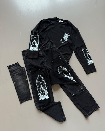 JEANS DENIM PRAY TRUST WAIT