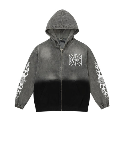 HOODIE BUTNOT ZIP WASHED
