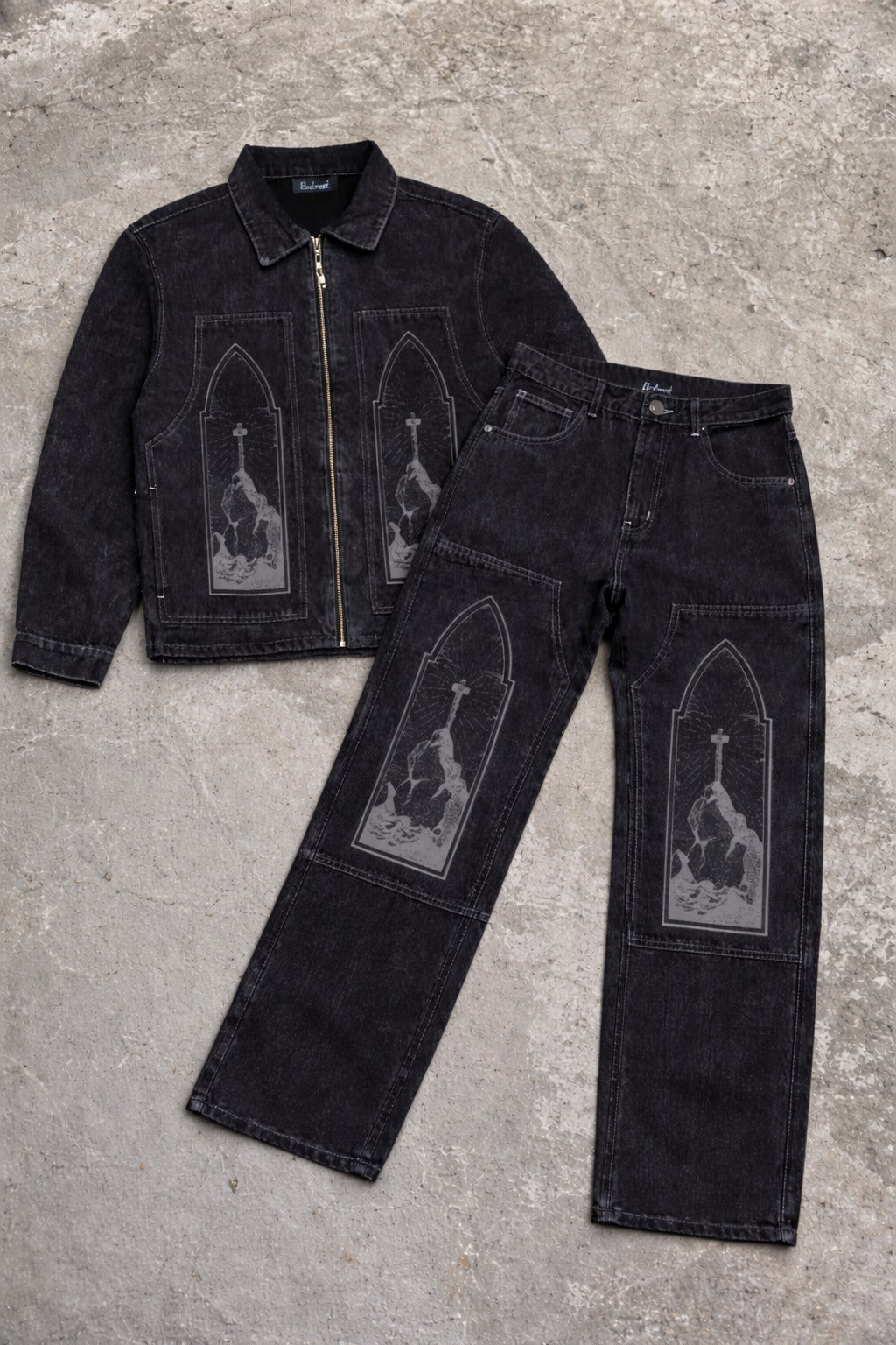 JEANS DENIM BUTNOT COORDINATO PRAY