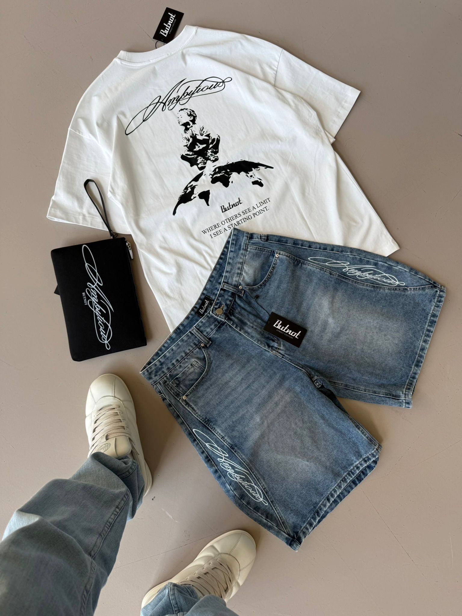 SHORTS DENIM BUTNOT AMBITION