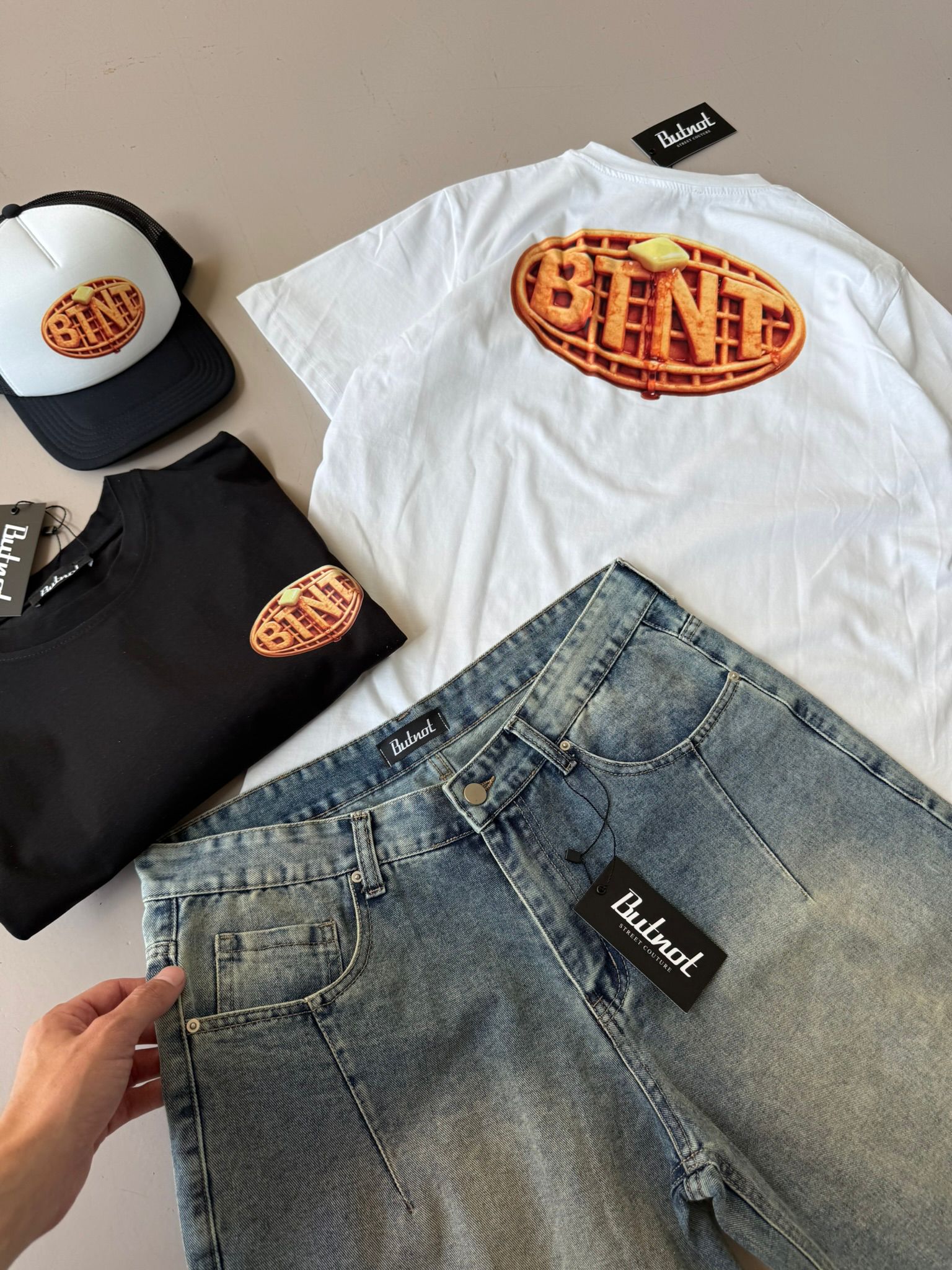 T-SHIRT BUTNOT WAFFLE