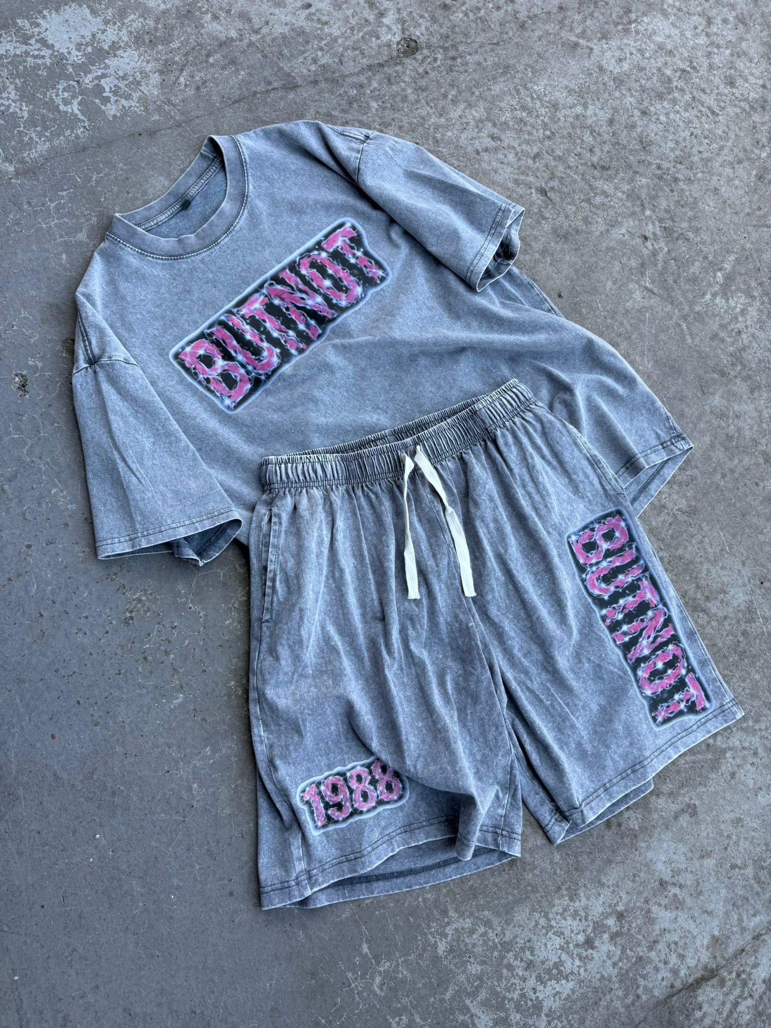 T-SHIRT COORDINATO WASHED STARRY