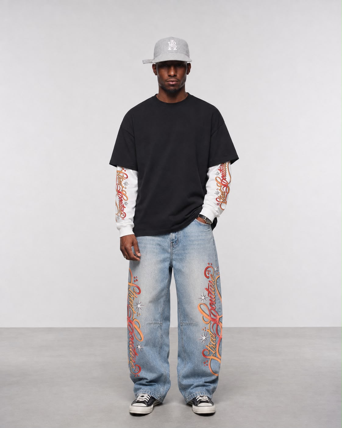 JEANS DENIM BUTNOT AIRBRUSH