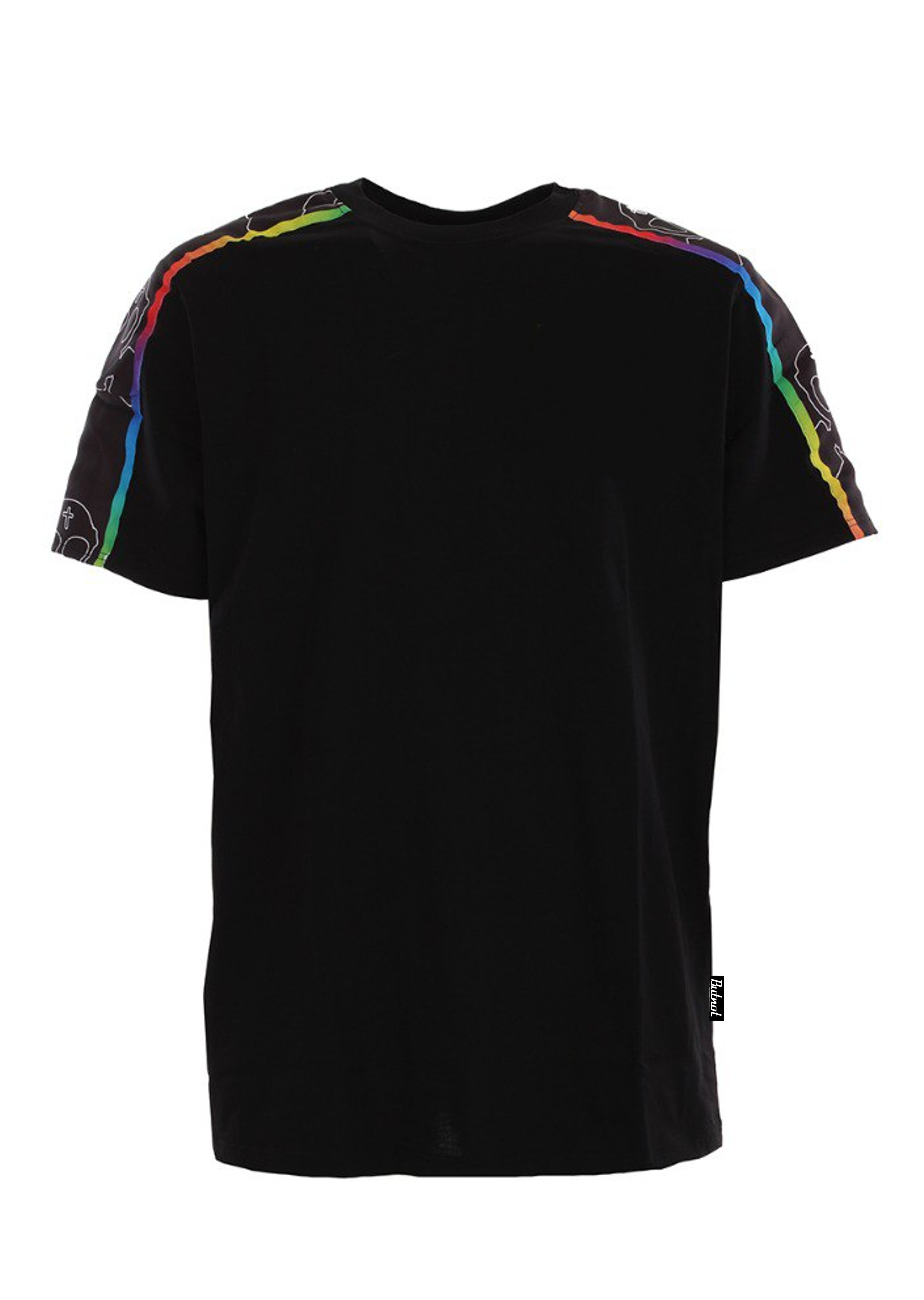 T-SHIRT AVEC BANDE MULTICOLORE