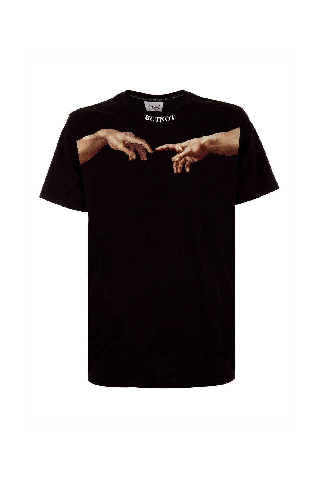 HANDS NECK PRINT T-SHIRT